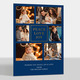 Navy Peace Love Joy Gold Foil Holiday Photo Cards Image 1 of 6